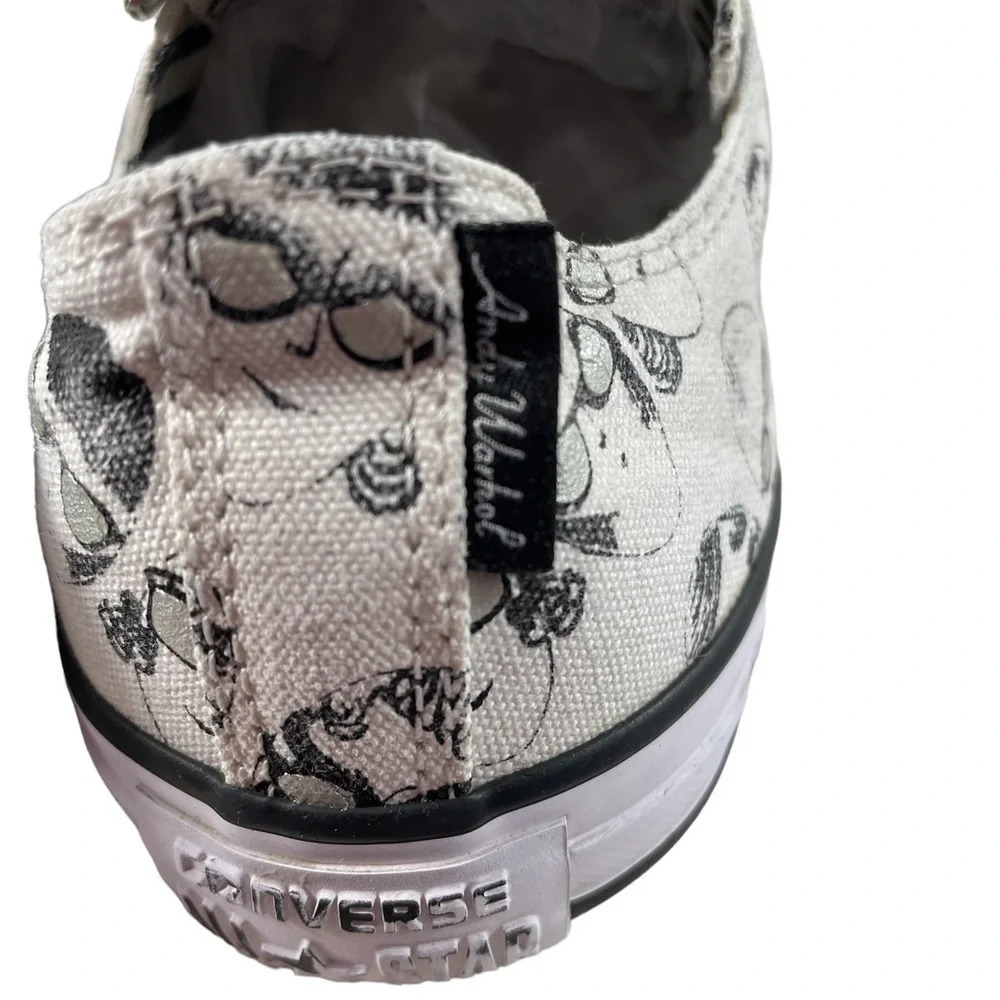 Converse x Andy  Warhol Low Top Sneakers size 9 - Picture 4 of 10